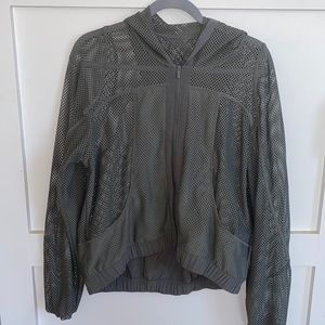Army green Lululemon size 8 light workout jacket
